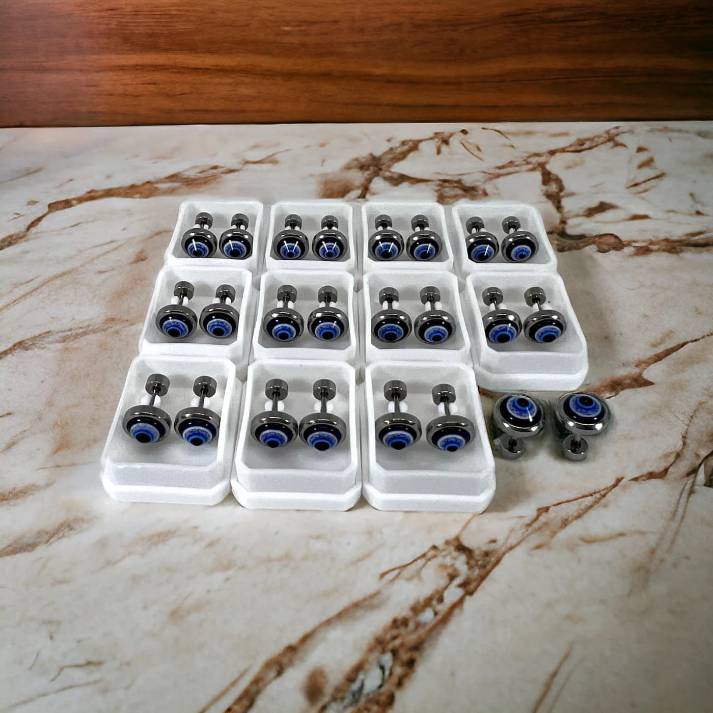 pack 24 abridores ojo turco azul