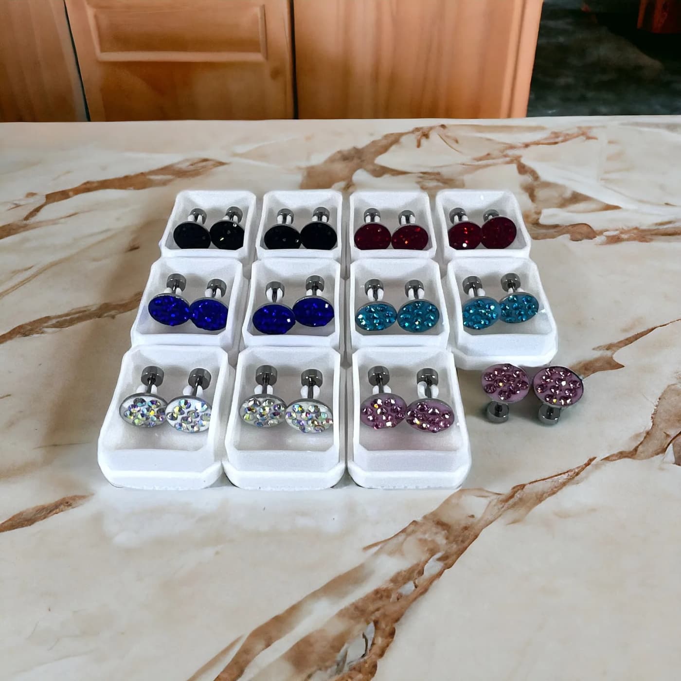 pack 24 abridores circulo brillante colores