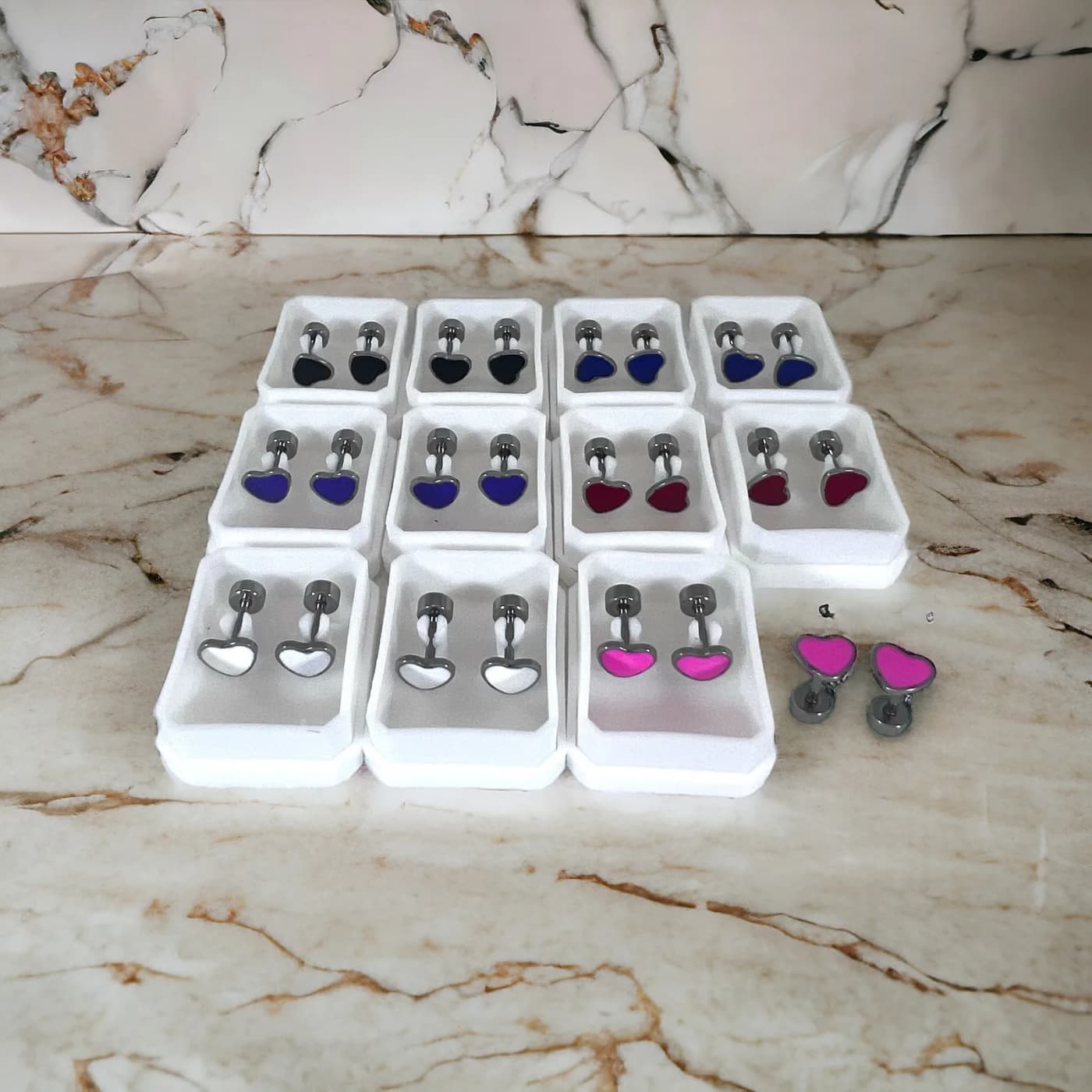 pack 24 abridores corazon color