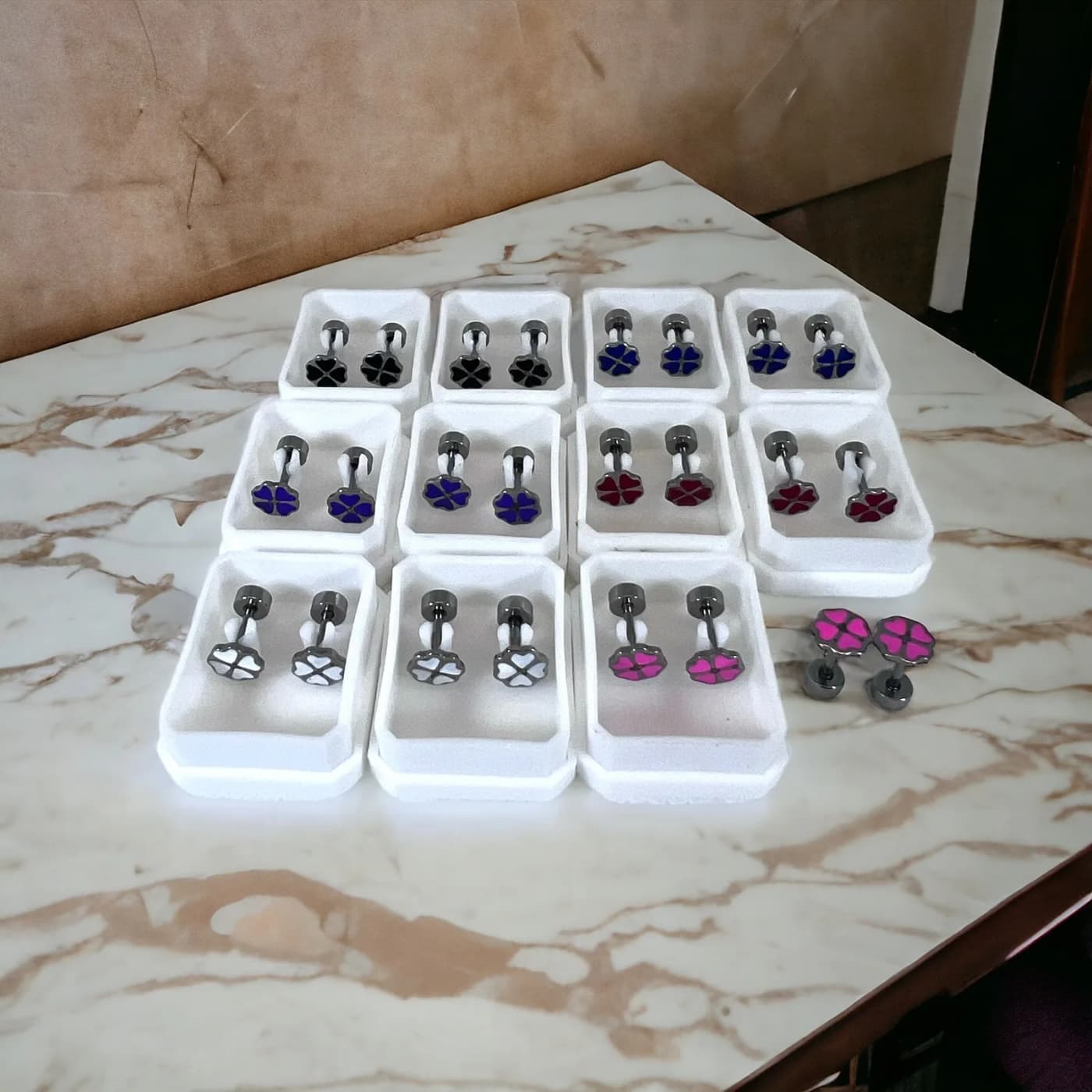 pack 24 abridores trebol color