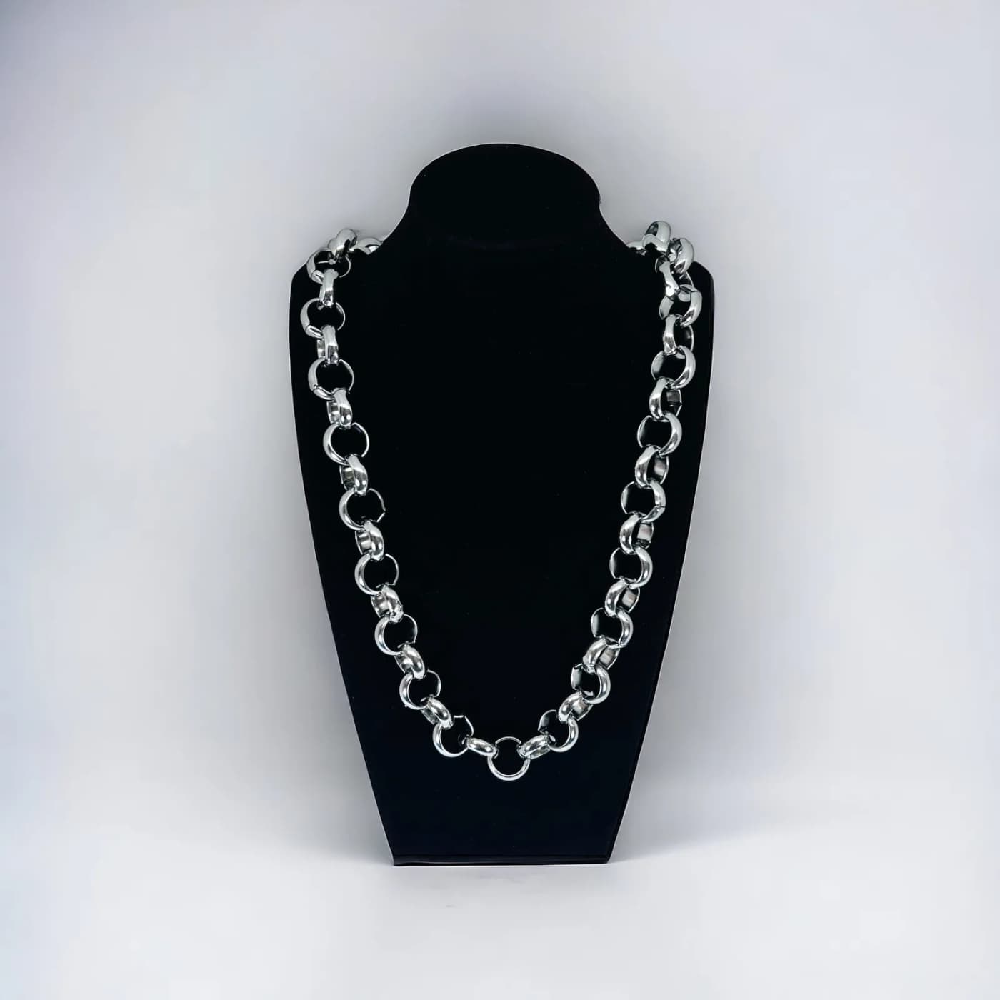 cadena plata (12.0 - 60cm) circulo