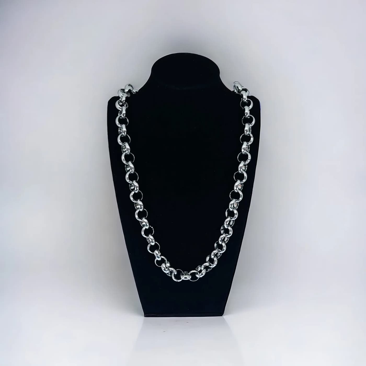 cadena plata (10.0 - 60cm) circulo