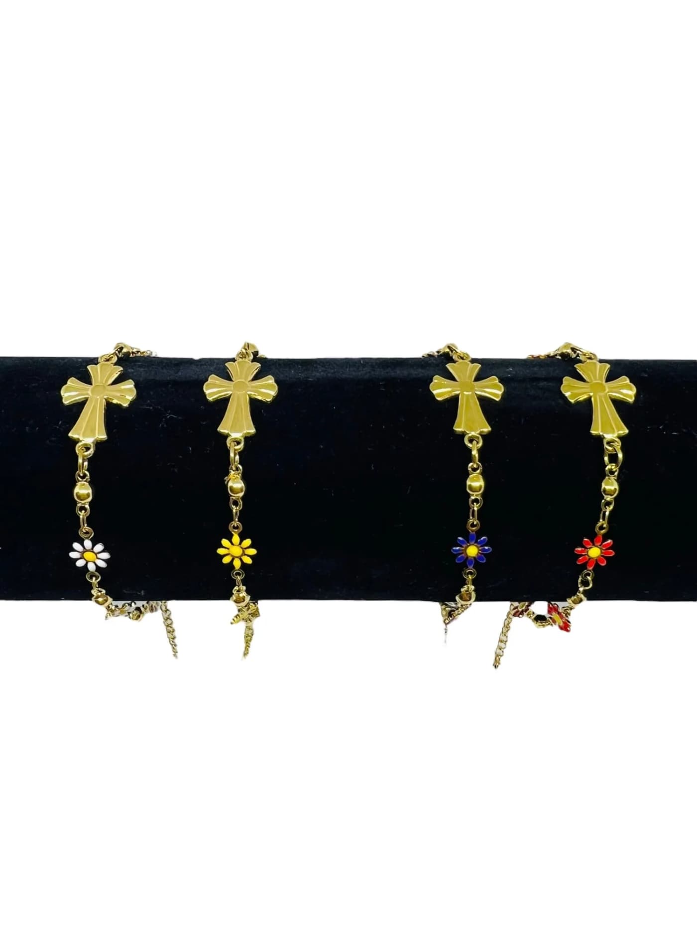 pulsera de margarita con cruz do