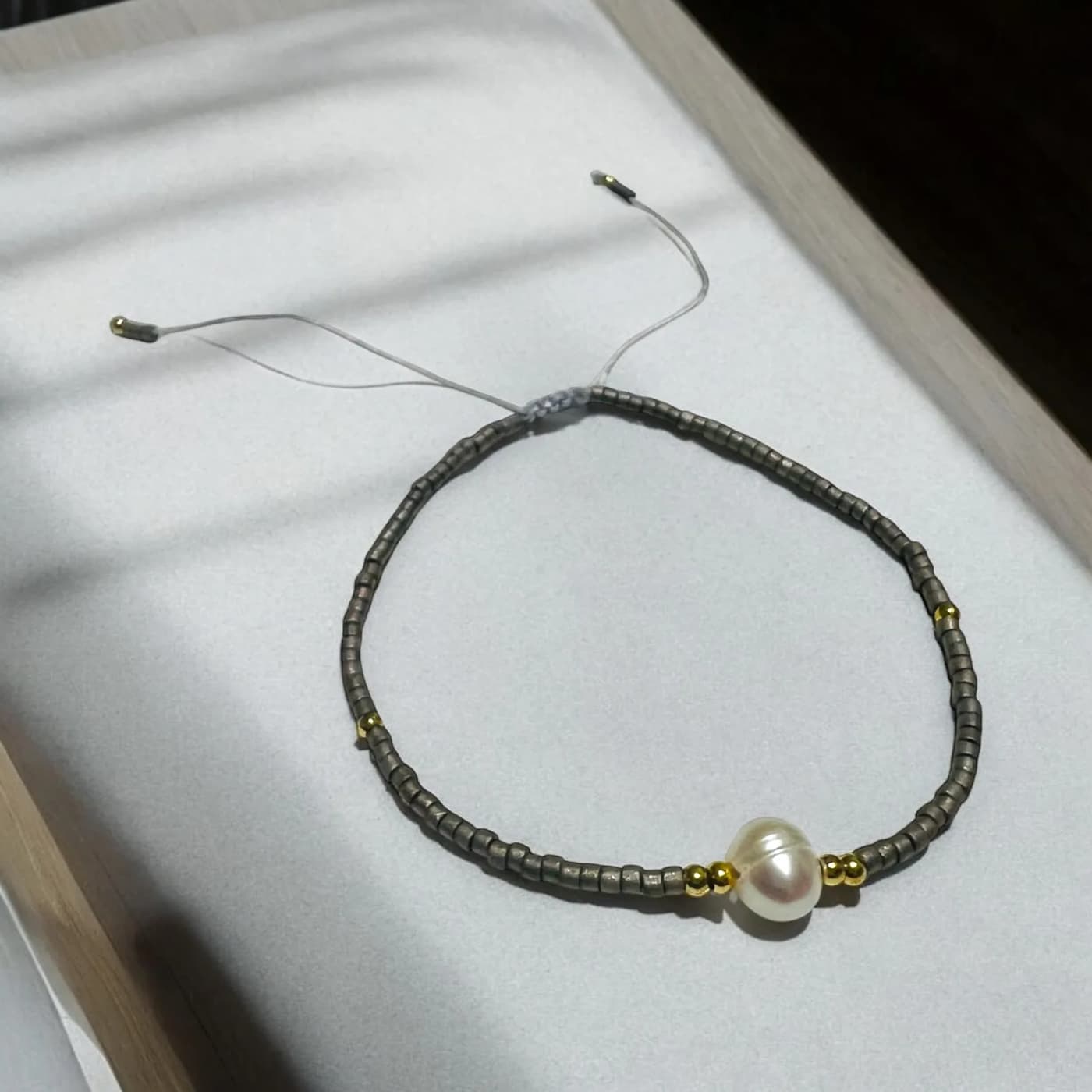 pulsera de biju con perla