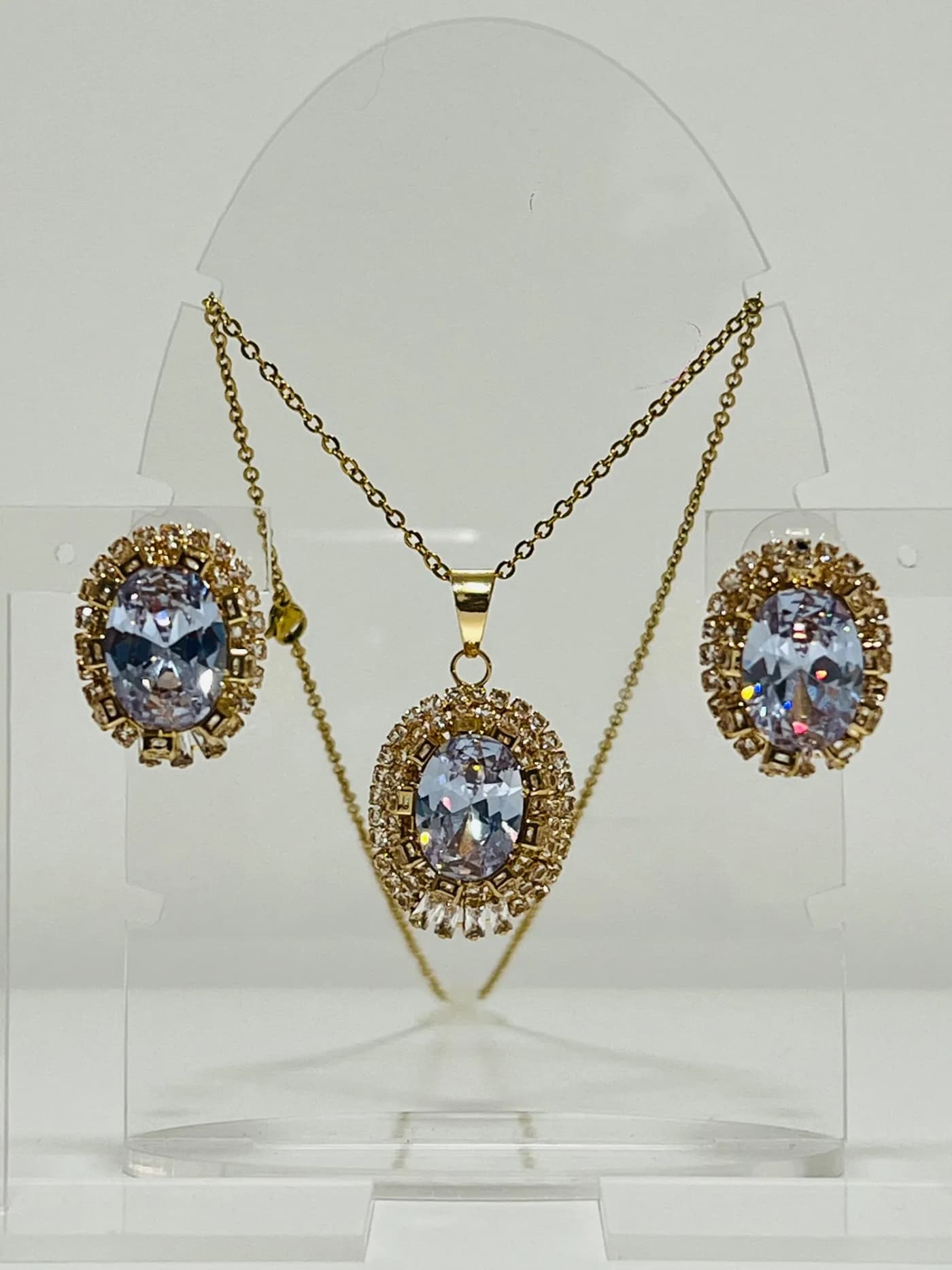 collar con aro brillgente do
