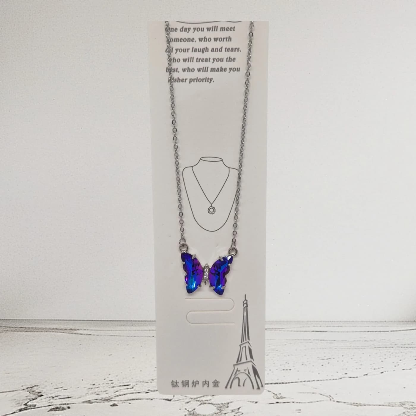 collar de mariposa p