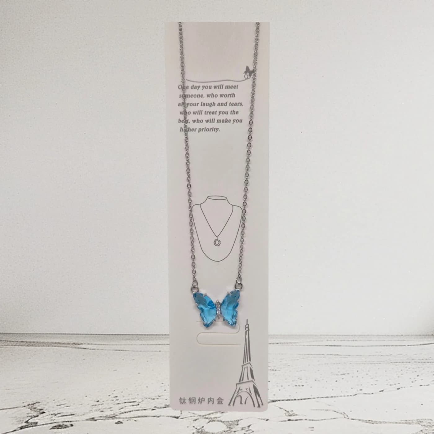 collar de mariposa p