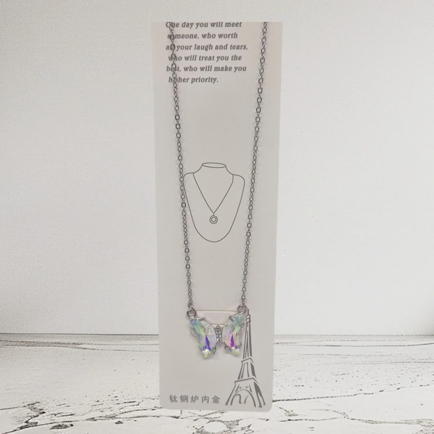 collar de mariposa p