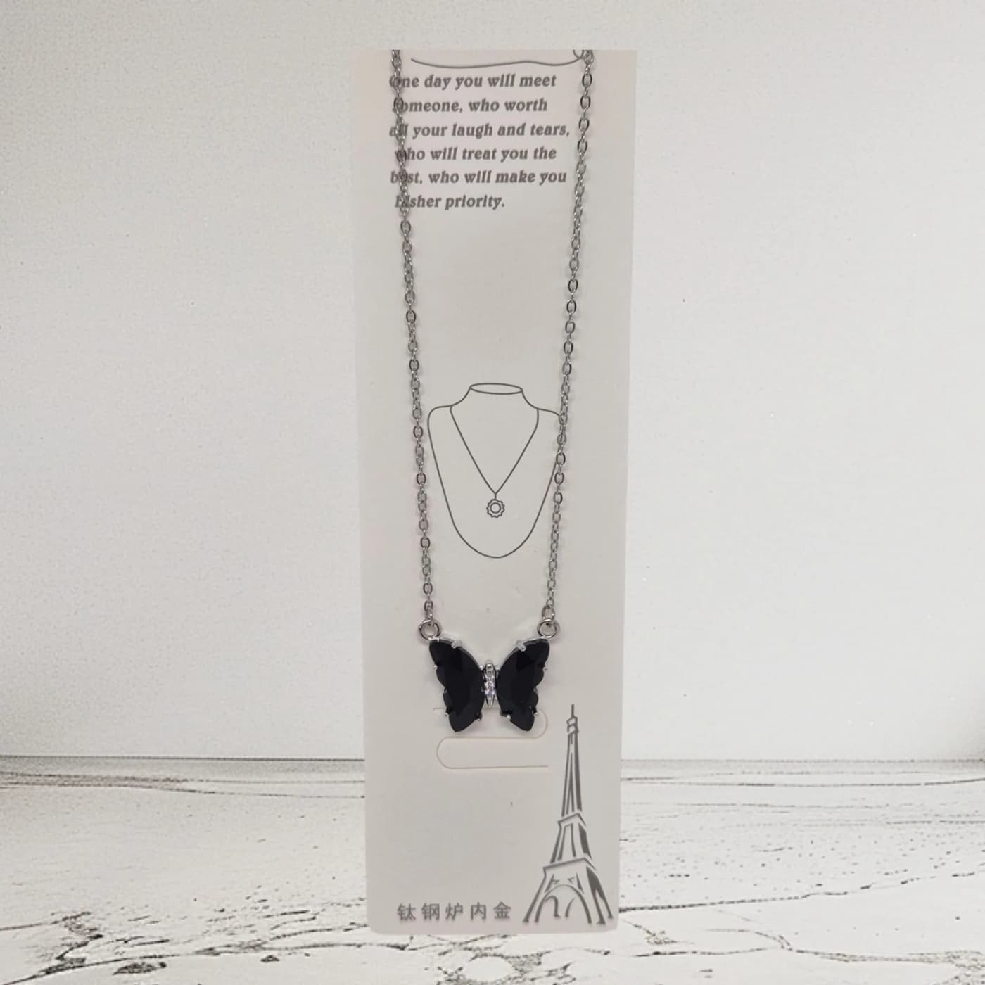 collar de mariposa p