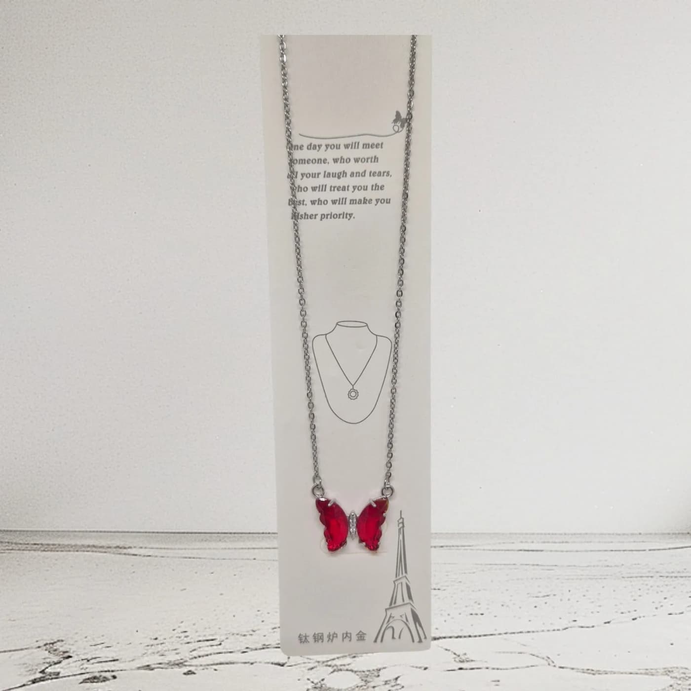 collar de mariposa p