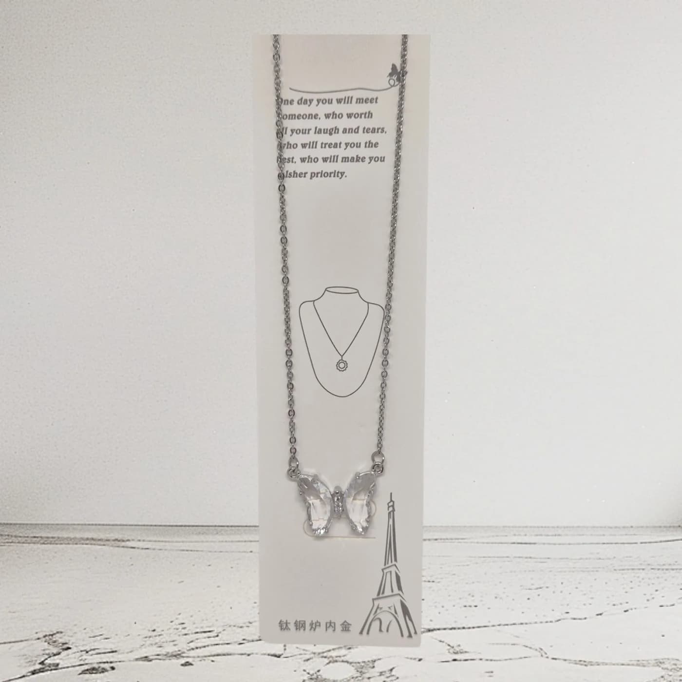 collar de mariposa p