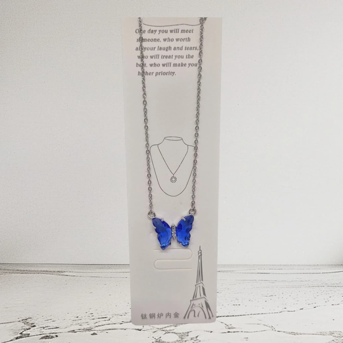 collar de mariposa p