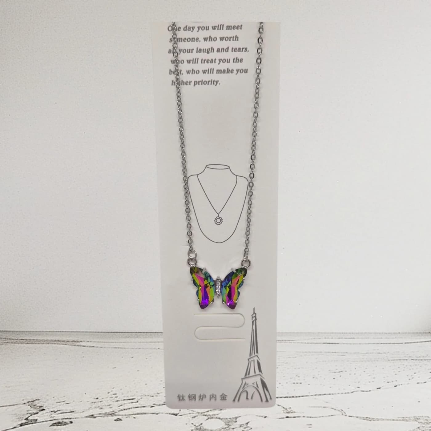 collar de mariposa p