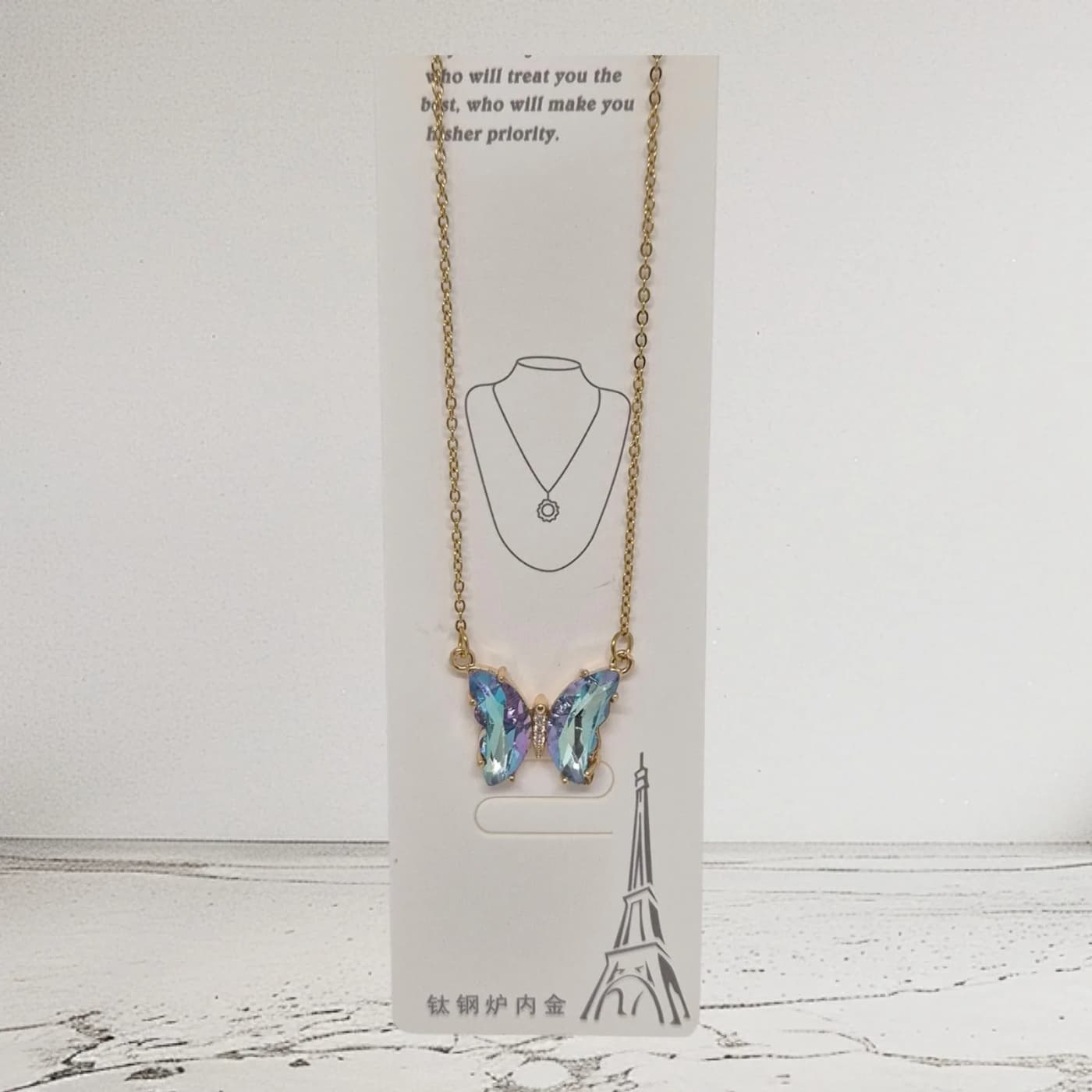 collar de mariposa do
