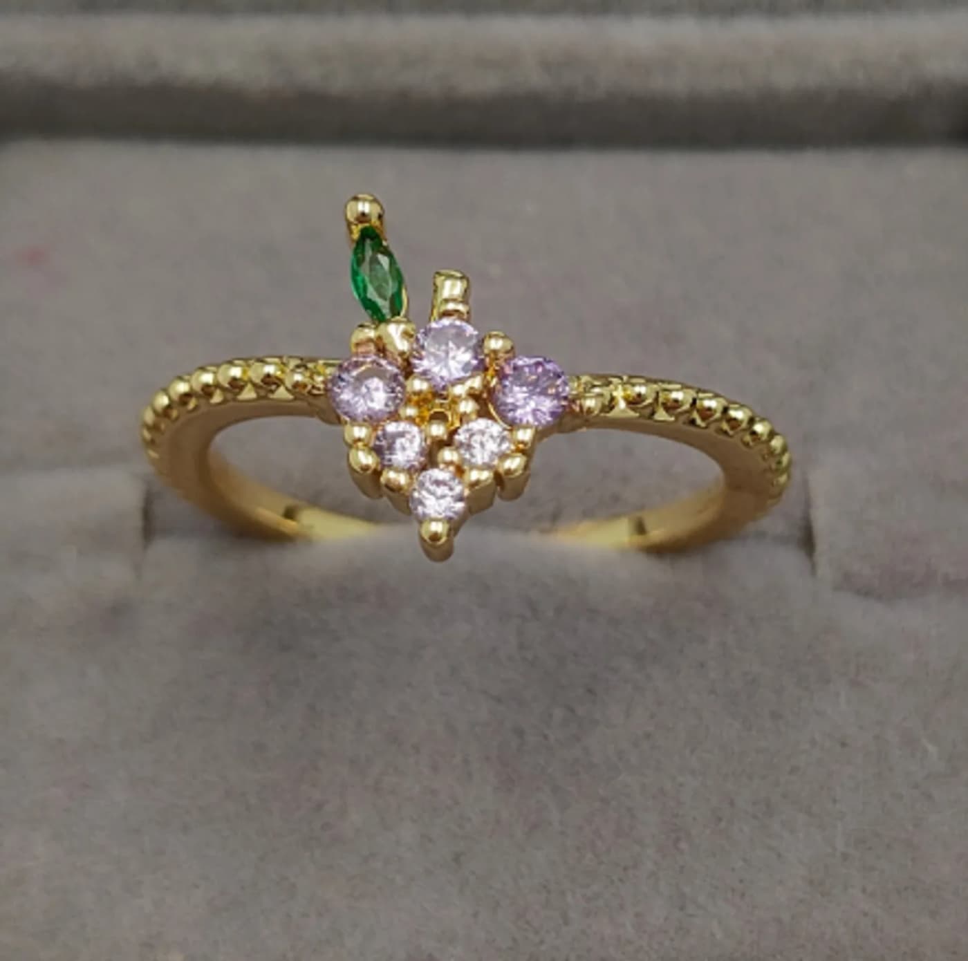 anillo dorado  ajustable