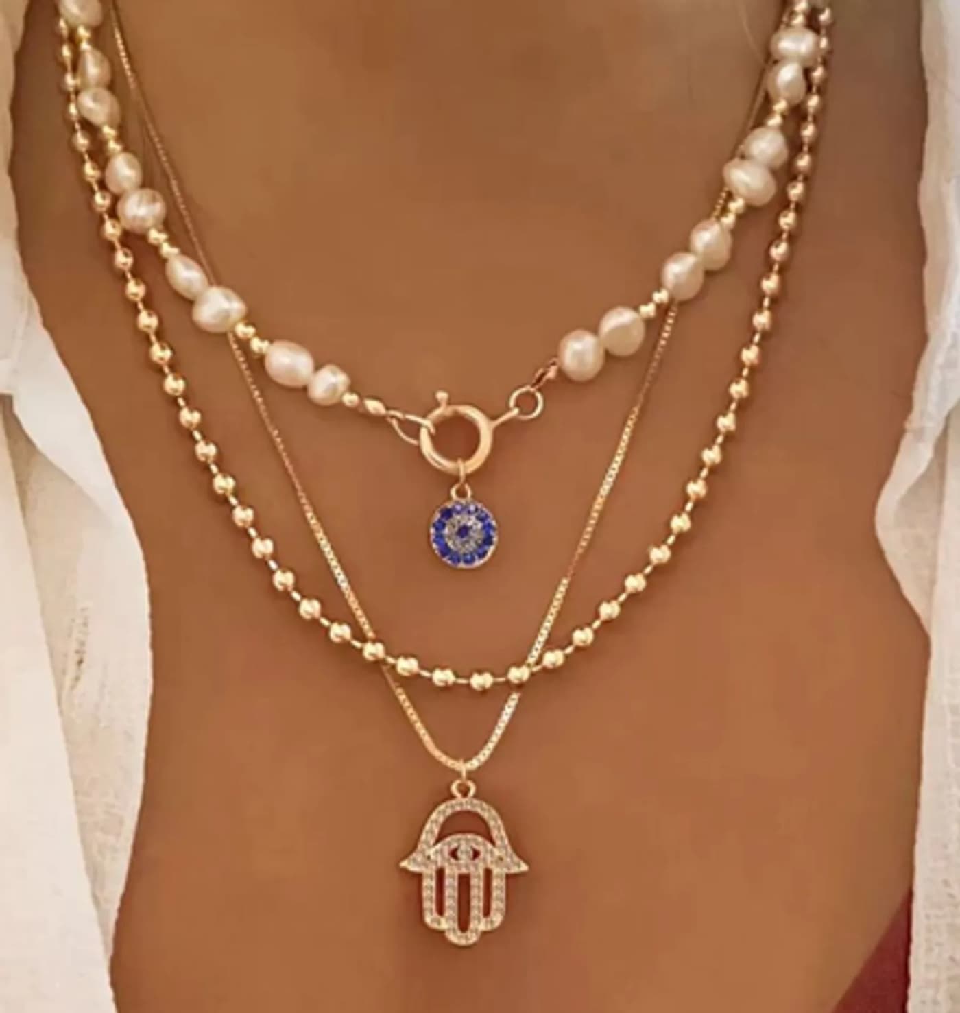 collar con perla do