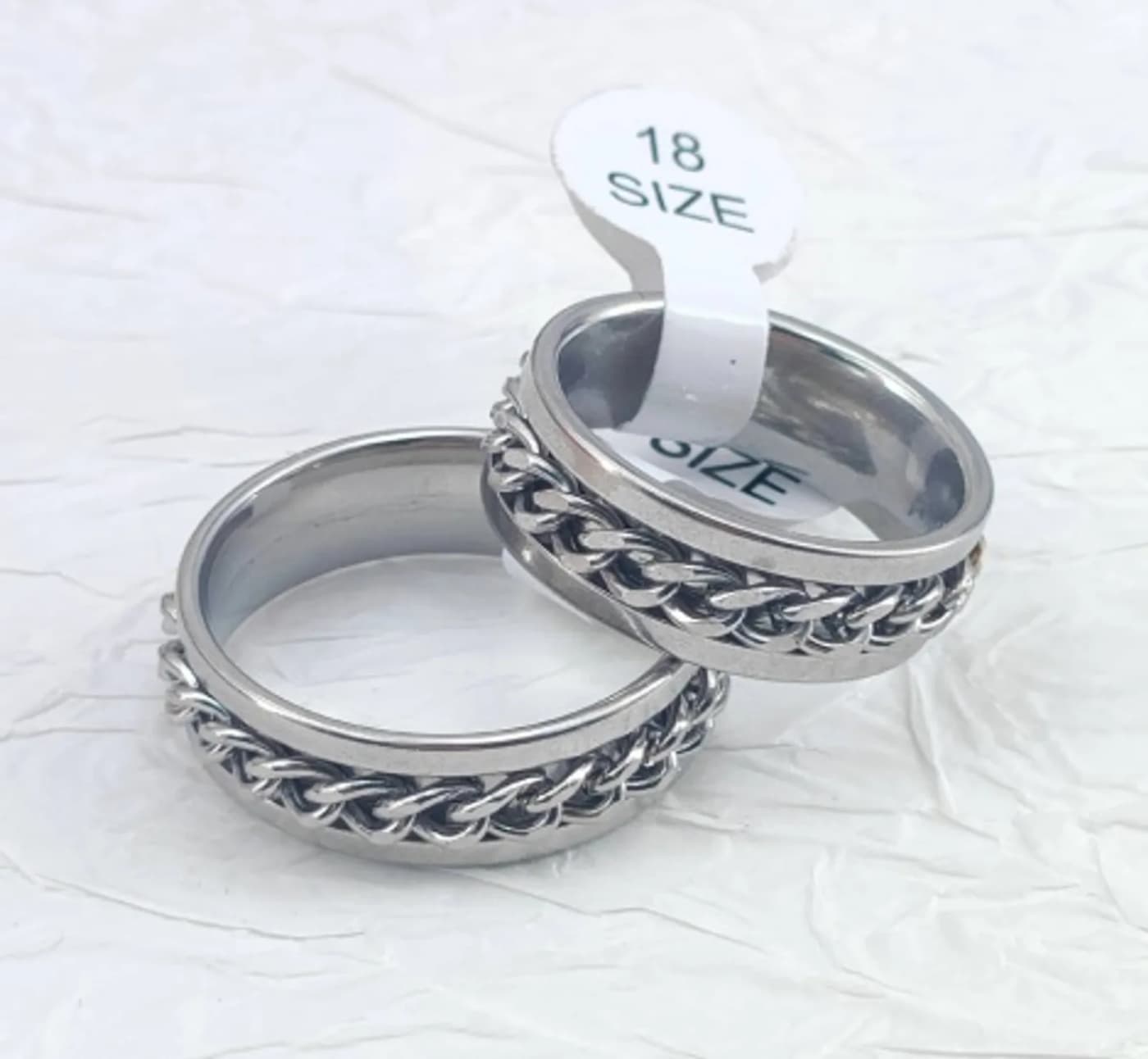 anillo con giratorio pleteado 36  #17 - #22