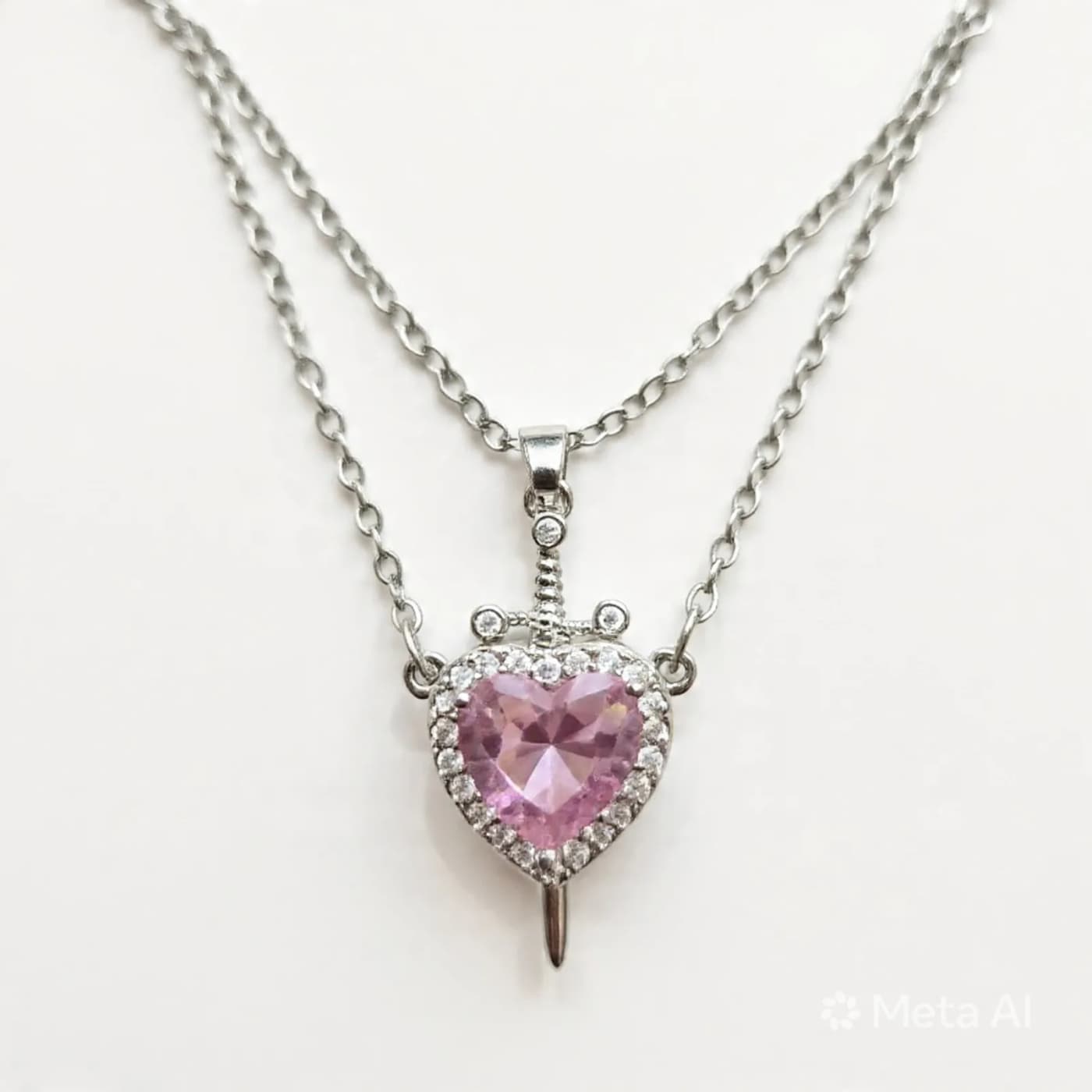 collar de compartir p rosado