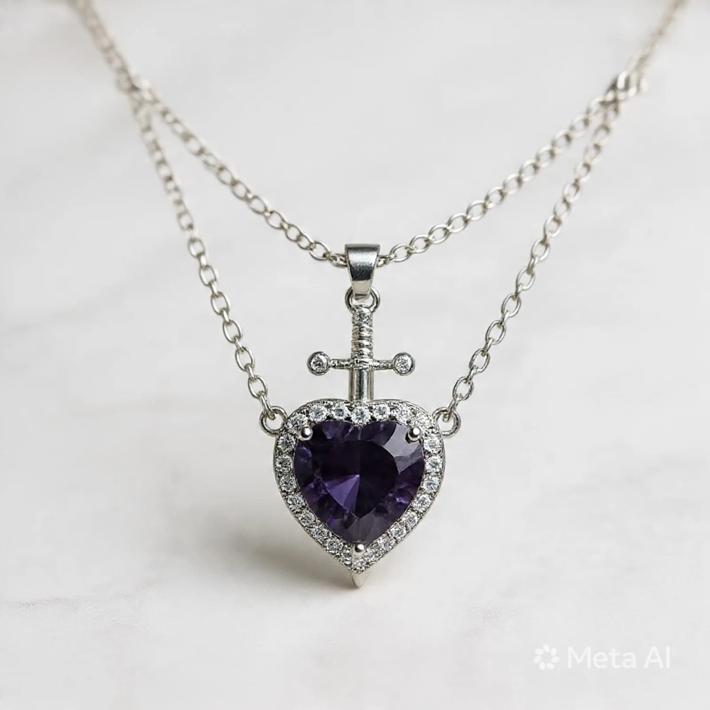 collar de compartir p morado