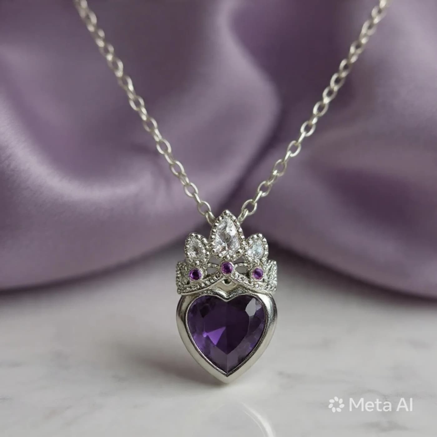 collar cn corona p morado