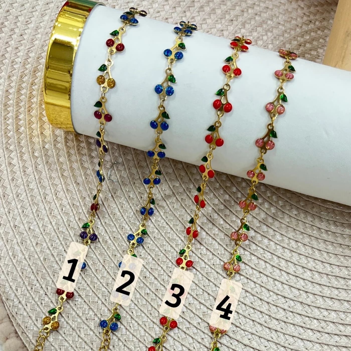 Pulsera cherry 18cm+5cm