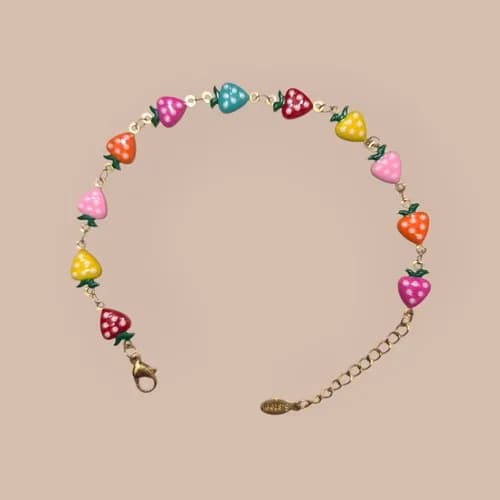 Pulsera frutilla multicolor