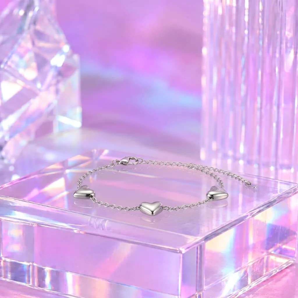 Pulsera corazones
