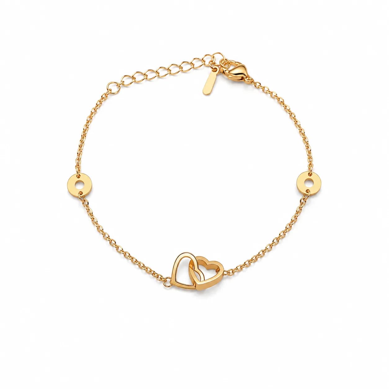 Pulsera dos corazones