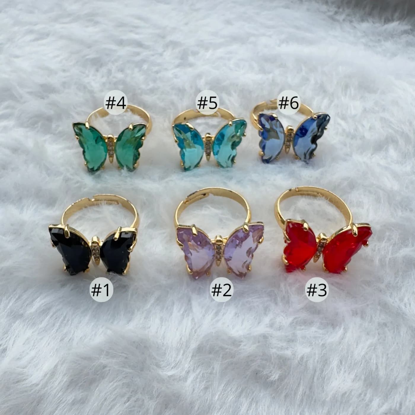 Anillo mariposa grande