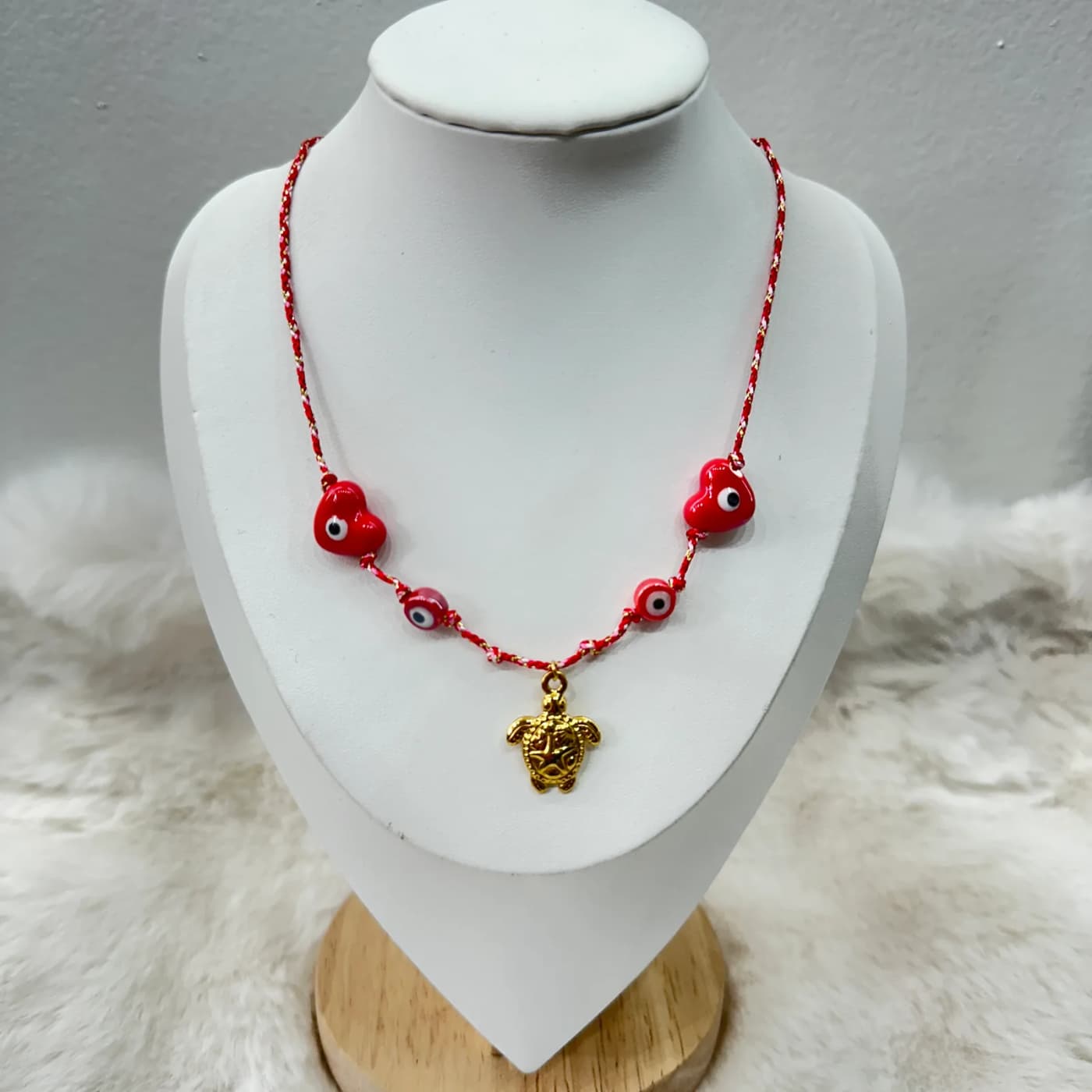 Collar tortuga con ojo turco