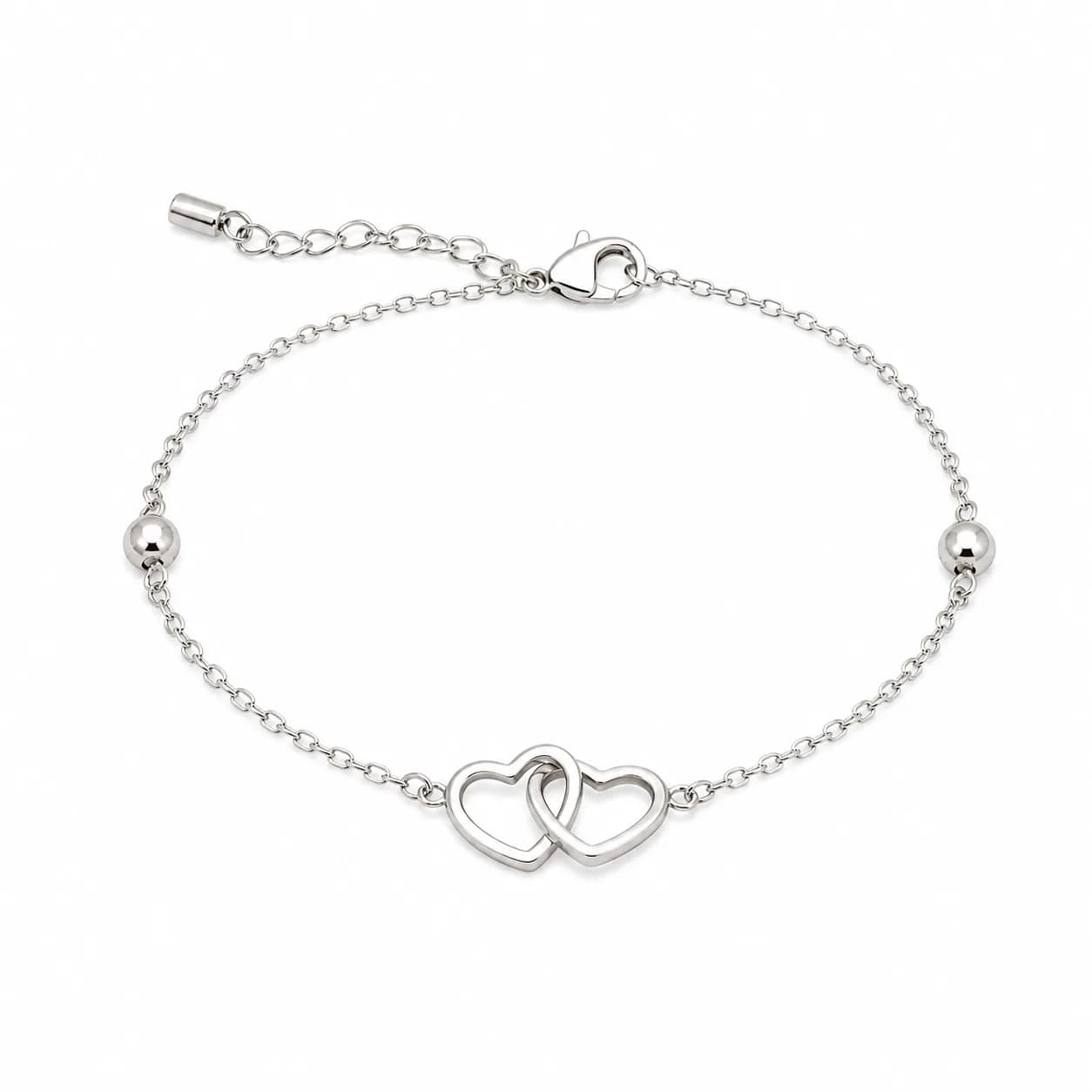 Pulsera dos corazones